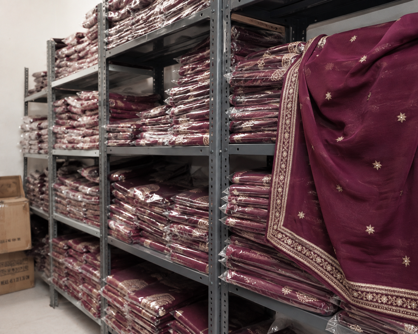 Zari - Maroon Chadar