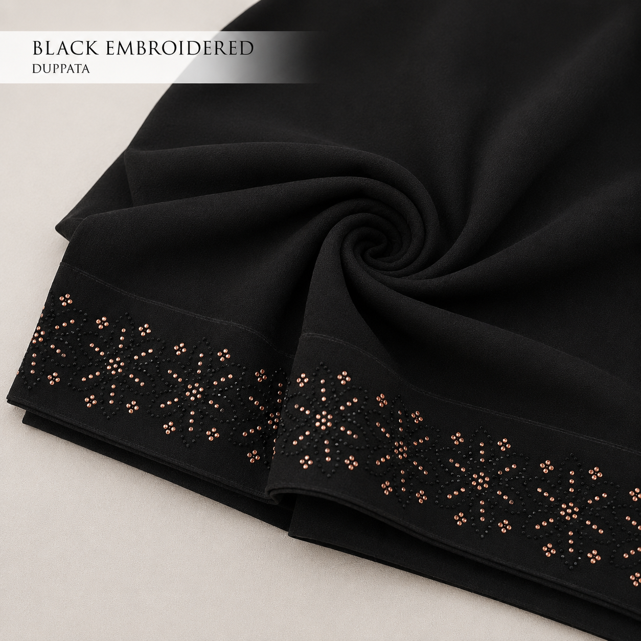 Zarposh - Black Korean Georgette