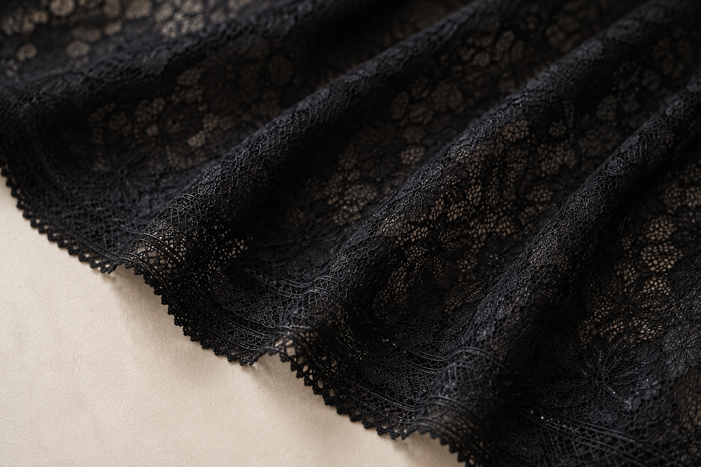 Veloura – Black Lace Dupatta