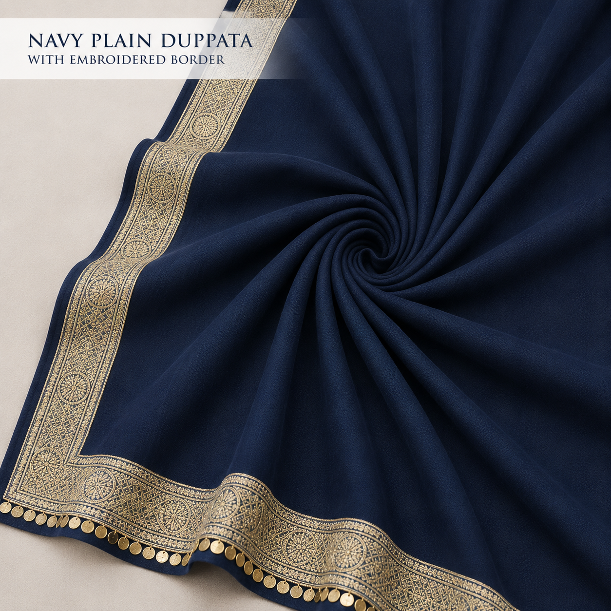 Zohra - Navy Blue Reshmi