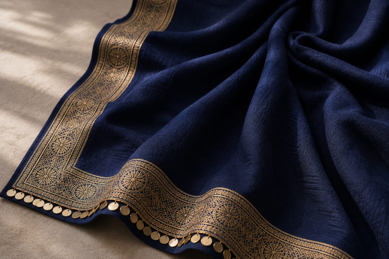 Zohra - Navy Blue Reshmi